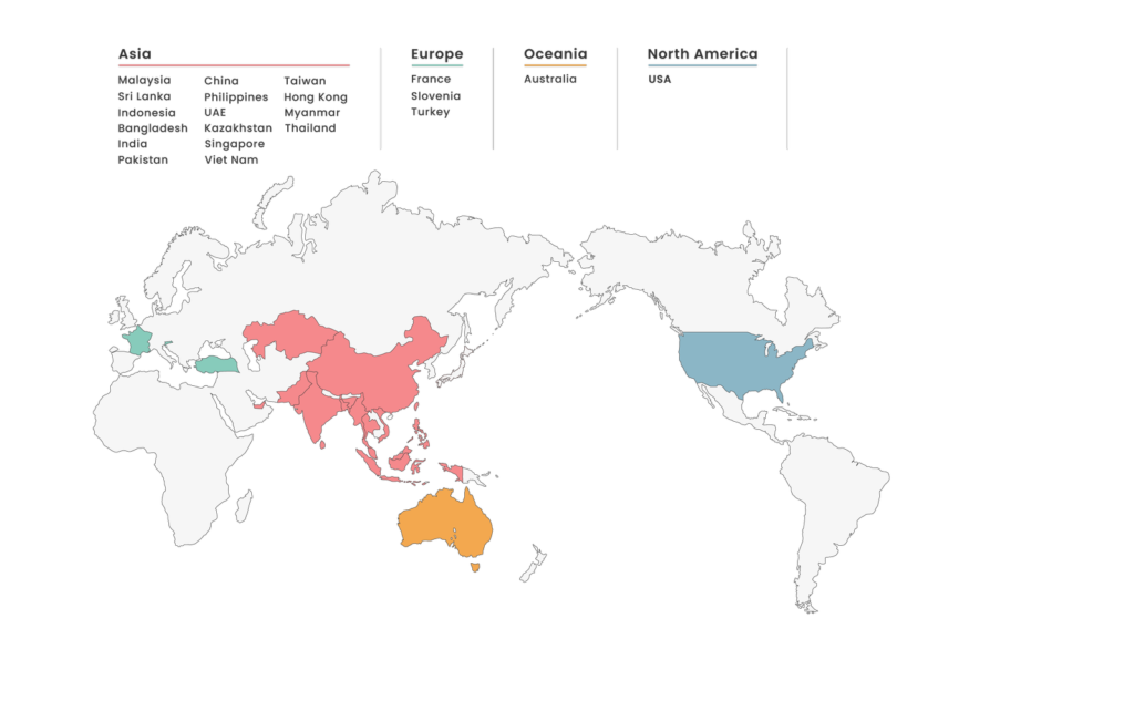 Global Presence of DO&SH Monarch Sanitary Oceano Tiles